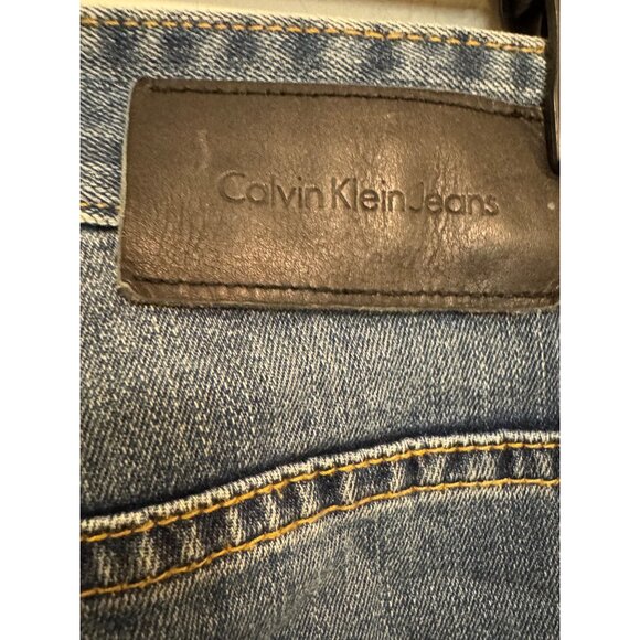 Calvin Klein Jeans Mens Straight Leg Denim Blue W36 L30 Stretch Cotton Blend Cas - Picture 9 of 9